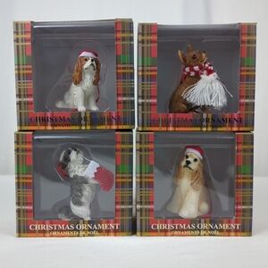 SandiCast Dog ornament Lot 4
